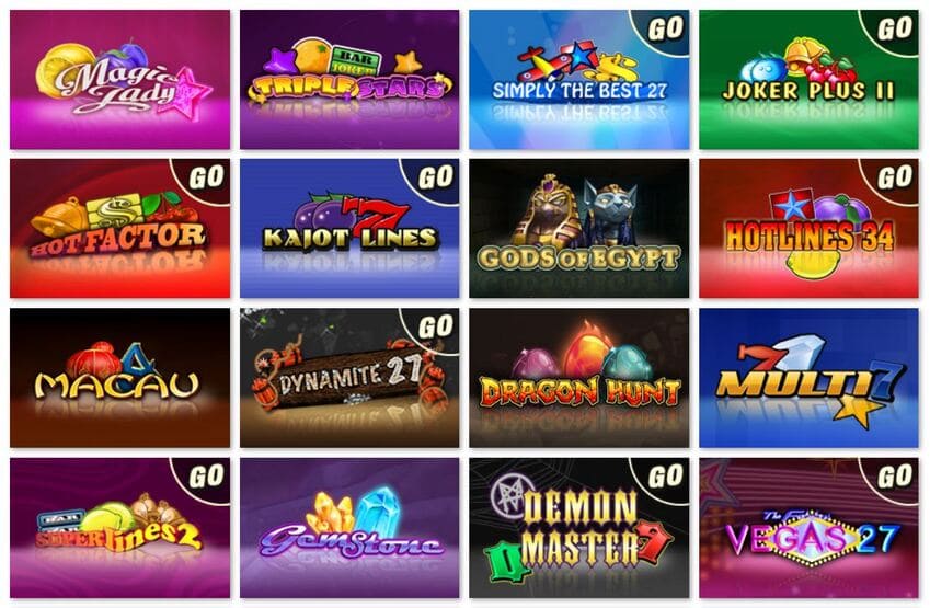 casino online games list