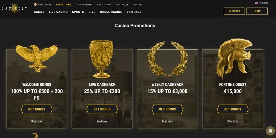 Casinoly Casino Promotions